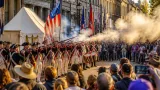 Kingston commemorates 1777 burning with musket fire, pageantry
