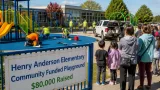 Richmond parents and volunteers fund and build expanded playground at Henry Anderson Elementary