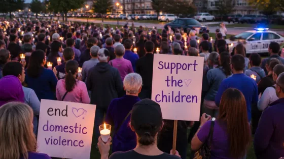 Barrie community gathers in candlelight to remember mother killed in murder‑suicide