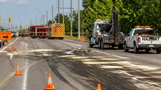 Belmont Road and Lyons Line reopen after weekend oil spill and vehicle fire disruptions