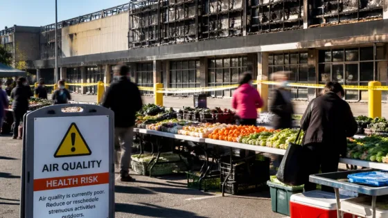Kitchener Market moves outdoors after fire as air-quality concerns linger