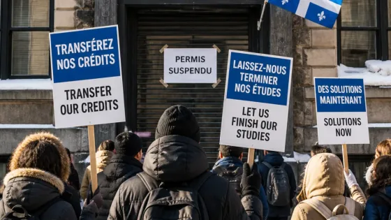 Montreal students rally as private college closures leave international cohort in limbo