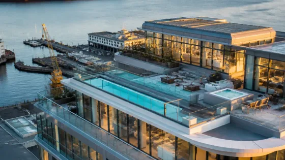 North Vancouver waterfront penthouse with rooftop lap pool lists for $7.9M