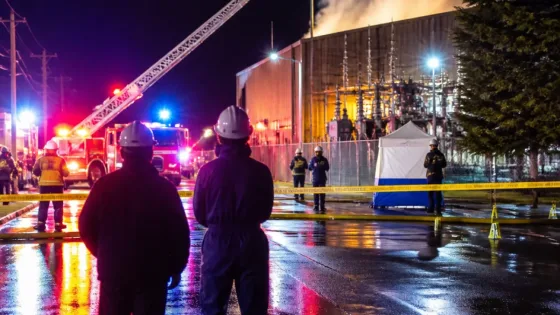 Sherbrooke police probe suspicious blaze near Abénaquis power station