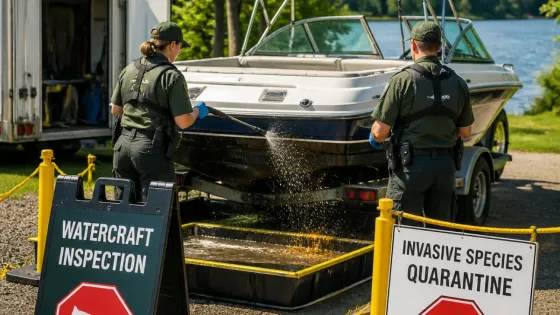 Zebra mussels found on boat at Blackstrap Park; owner charged and vessel quarantined