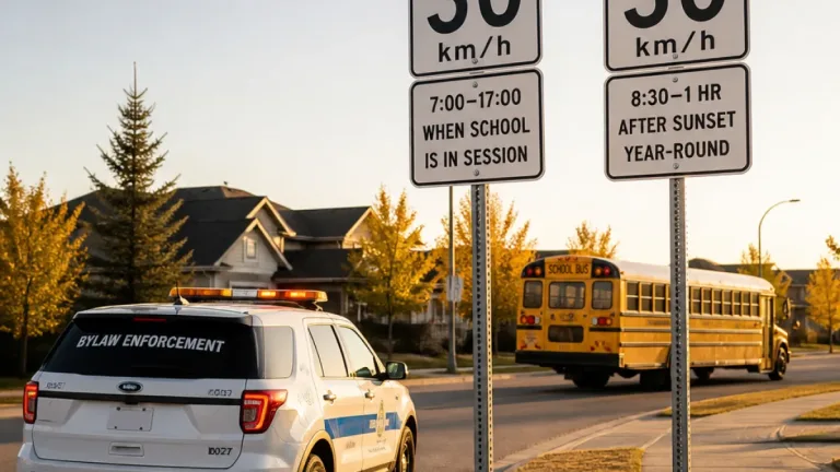Airdrie drivers warned to note differences between school and playground speed zones