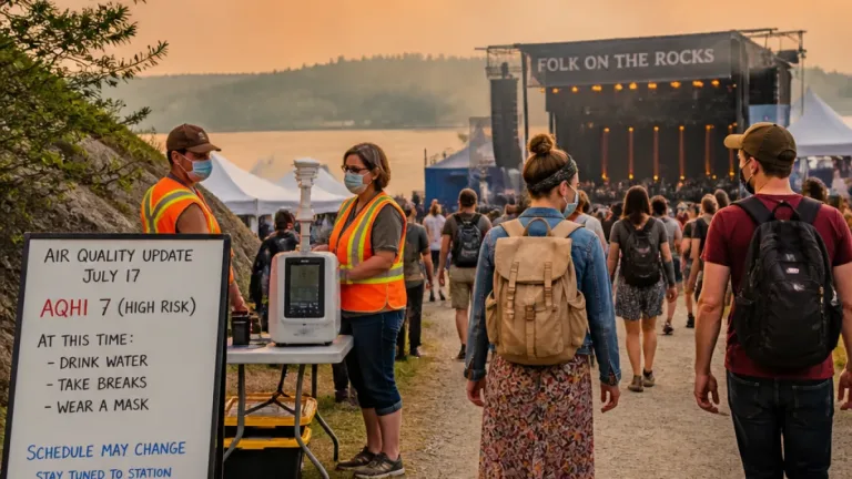 As Folk on the Rocks opens, wildfire smoke risk shapes festival plans in the North