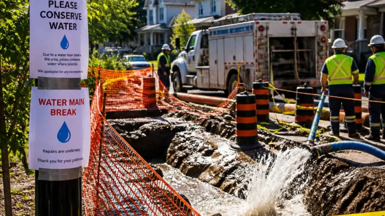 Aurora residents asked to conserve water after Wells College-area main break
