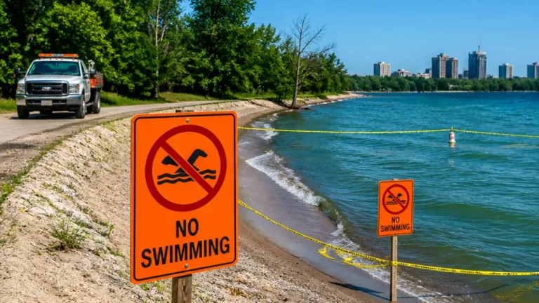 Barrie’s south-end Tyndale Beach closed to swimming after health-unit advisory