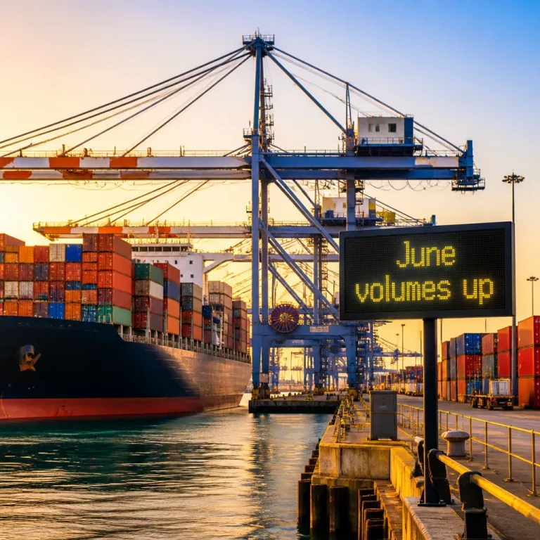 L.A.–Long Beach ports move 1.78M TEUs in June, hinting at a shifting peak season