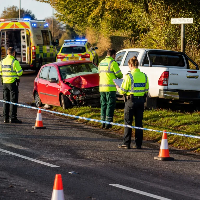 Man in his 20s killed in two‑car crash on Worcestershire road; police seek witnesses