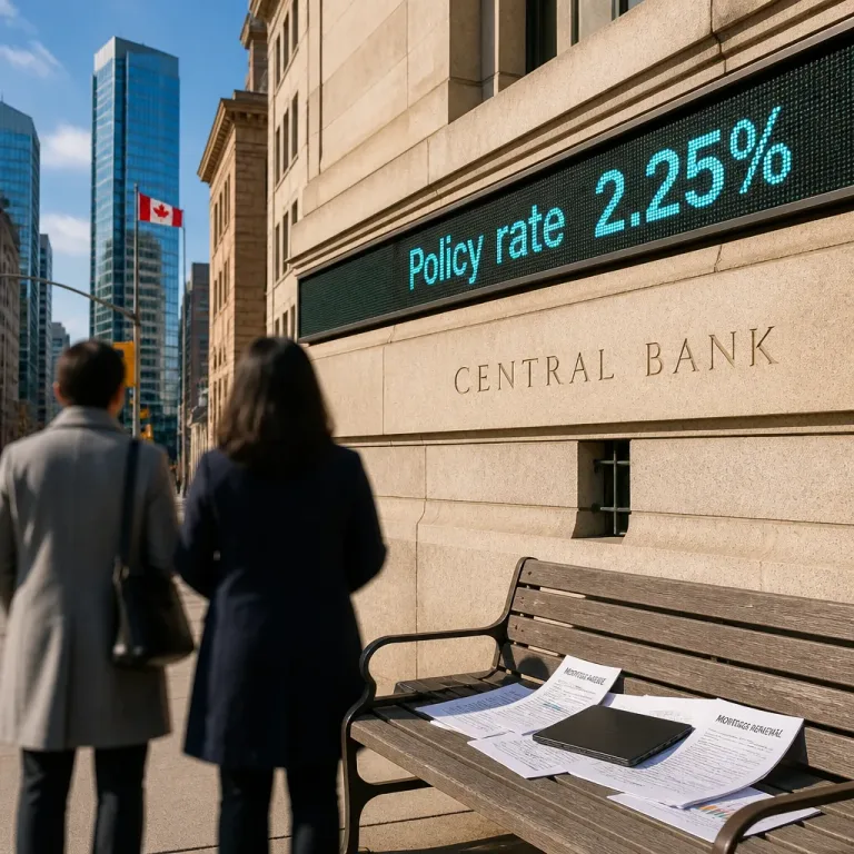 Bank of Canada keeps policy rate at 2.25% for sixth straight meeting