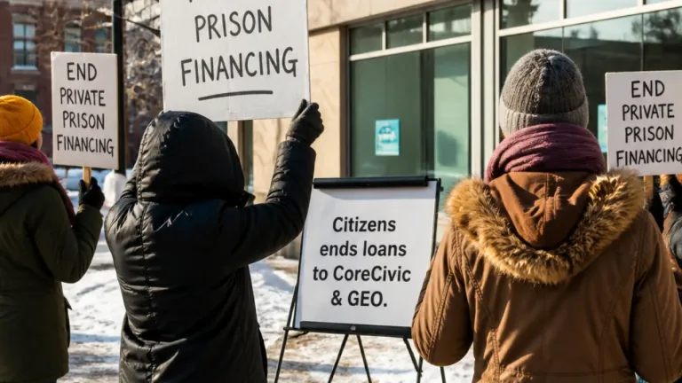 Cambridge campaigners hail shift as Citizens Bank exits loans to private prison firms