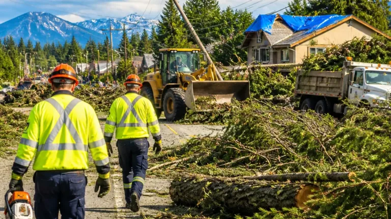 Cleanup underway after tornado damages homes, blocks roads in Clearwater County