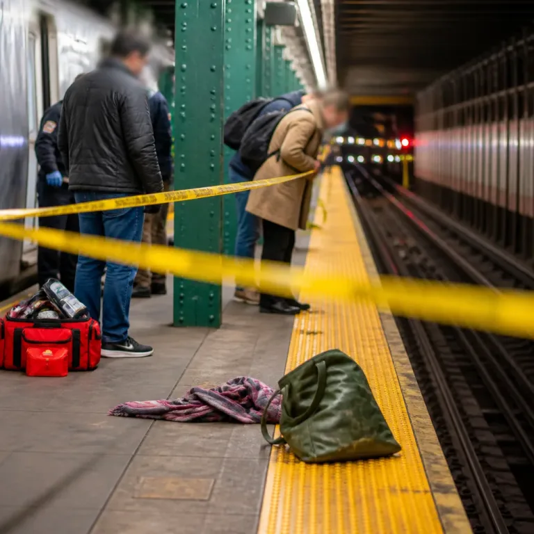Woman, 70, pushed onto Midtown Manhattan subway tracks; person of interest detained