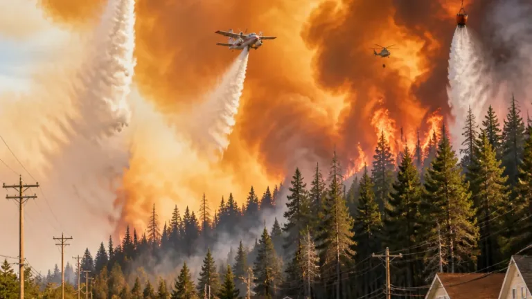 Eastern Shore wildfire balloons to 1,700 hectares, mandatory evacuations remain in effect