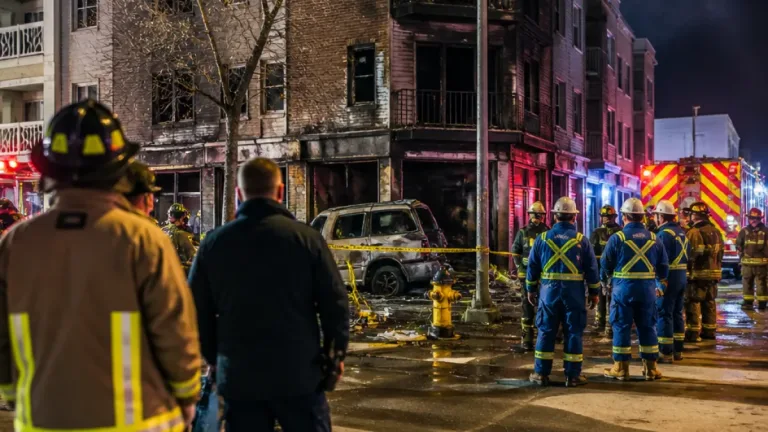 Edmonton investigation continues after vehicle strikes gas line, causes fatal apartment blaze