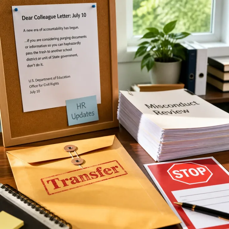 U.S. Education Department warns schools on ‘passing the trash’ amid wider policy tensions