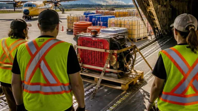 Emergency gear lands in Thunder Bay to bolster wildfire response in the North