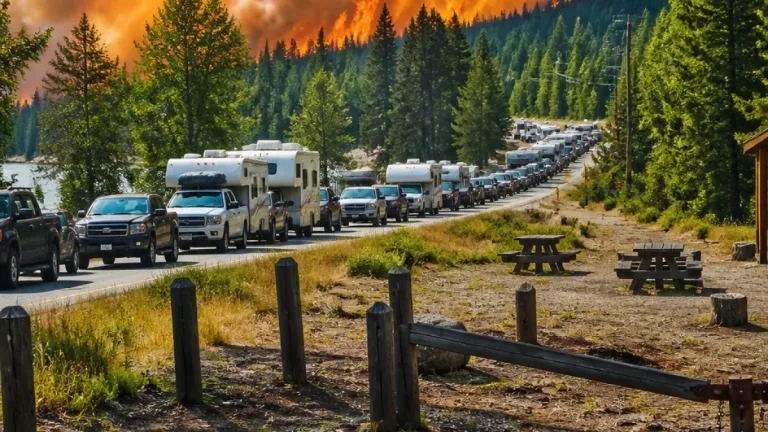 Evacuation order issued for 131 properties as Fiftynine Creek fire grows near Big Bar Lake