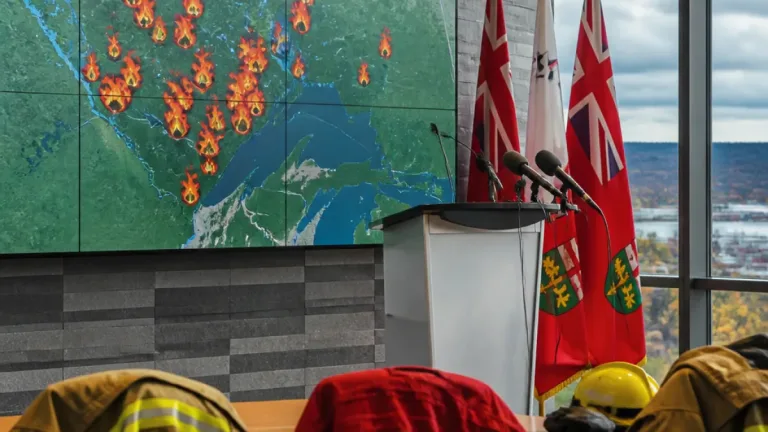 Ford visits Thunder Bay as Ontario records 191 active wildfires and volatile northwest conditions