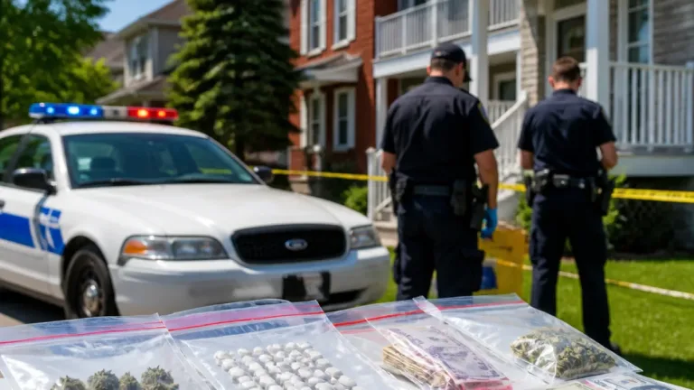 Granby police seize nearly 4,000 tablets, cannabis and cash in two-home drug probe