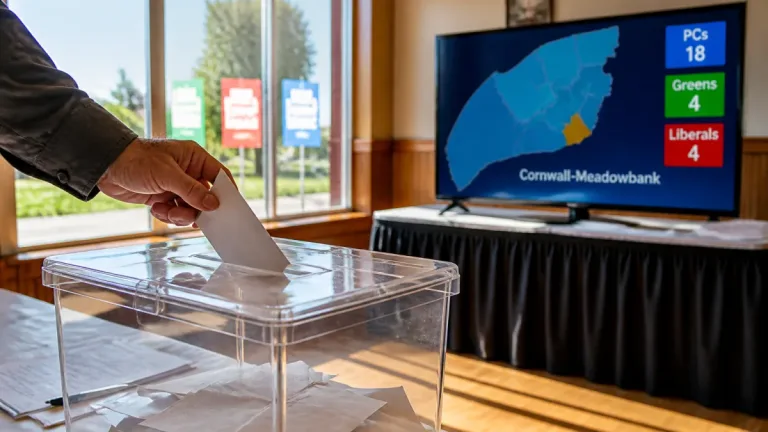 Greens’ Tayte Willows takes Cornwall–Meadowbank, drawing level with Liberals in seat count