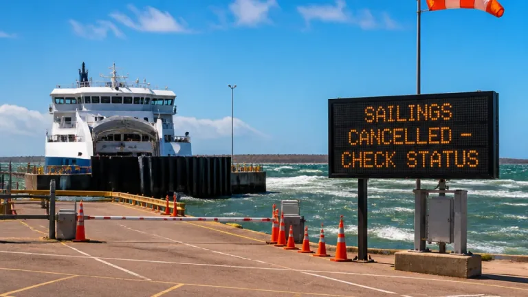 High winds cancel Maritime ferry trips Sunday; Islanders urged to check before driving