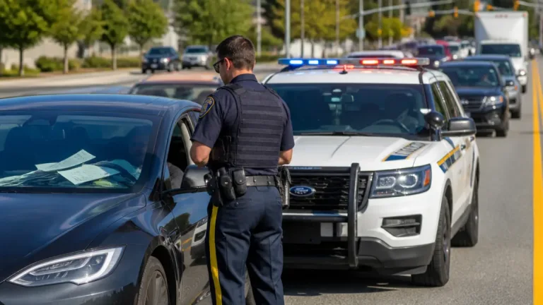 Kelowna-area RCMP warn after Tesla driver caught reading documents in traffic