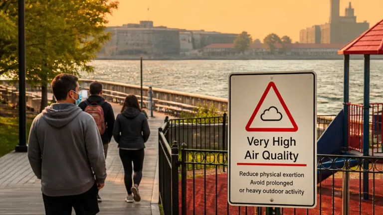 Kingston placed under very high air quality warning as wildfire smoke drifts in