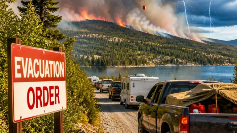 Lightning barrage fuels nearly 100 new B.C. wildfires; evacuations expand near Big Bar Lake