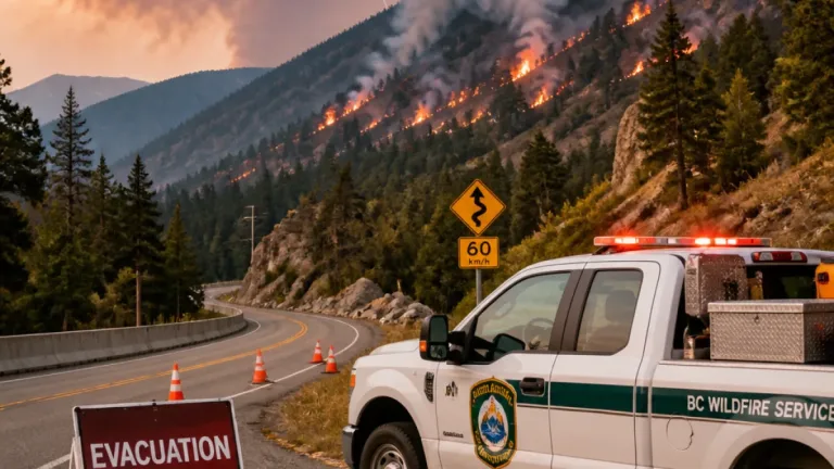 Lightning outbreak drives B.C. wildfire count above 100, triggers evacuations