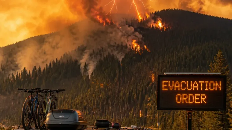 Lightning outbreak ignites more than 100 wildfires across B.C., forcing evacuations