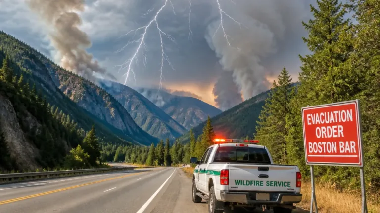 Lightning swarm flips B.C. wildfire season as active blazes top 100 in rapid surge