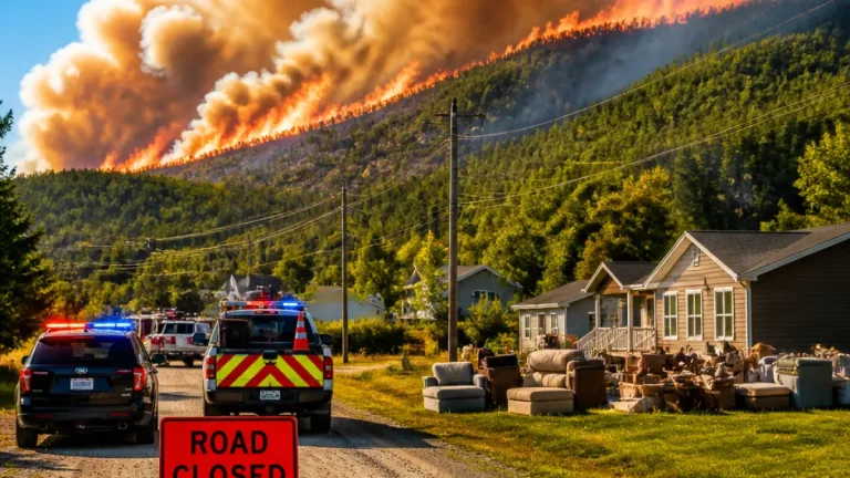 Mandatory evacuations ordered as wildfire burns northeast of Halifax