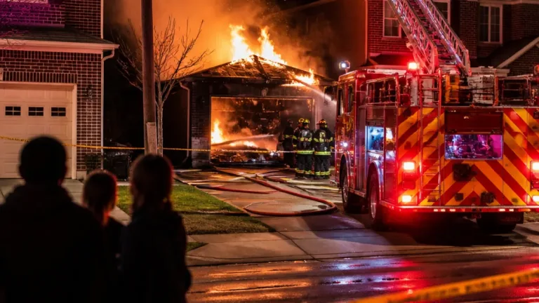 Mississauga homes evacuated after overnight garage fire in Malton