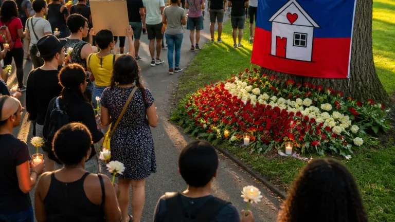 Montreal community marches in Saint-Michel after two women killed, calls for action