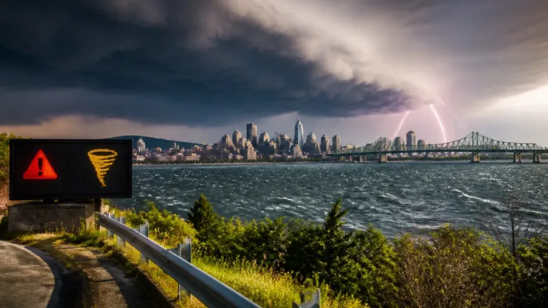 Montreal under severe thunderstorm watch with tornado risk and oppressive humidex