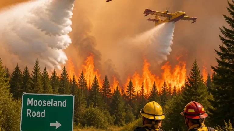 Mooseland wildfire near Halifax remains out of control as air attack intensifies