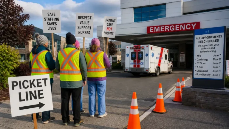 Nanaimo hospital braces for service disruptions as nurses escalate strike action