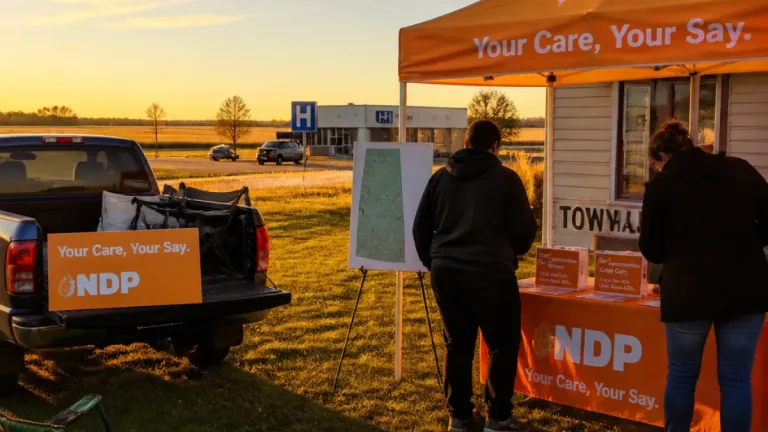 NDP launches rural health tour, renews demand for real‑time ER closure reporting