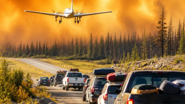 Nearly 200 wildfires burn across Northern Ontario as evacuations widen