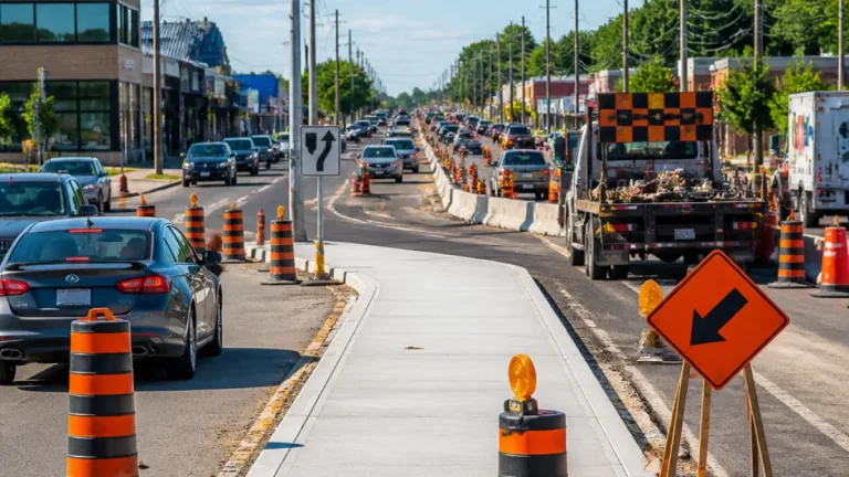 Newmarket: Davis Drive lane reductions for median extension and signal upgrades through November