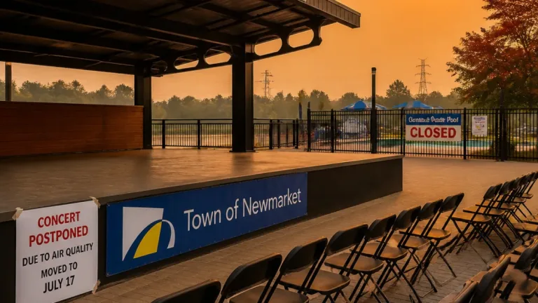 Newmarket postpones Riverwalk Commons concert amid regional air quality warning