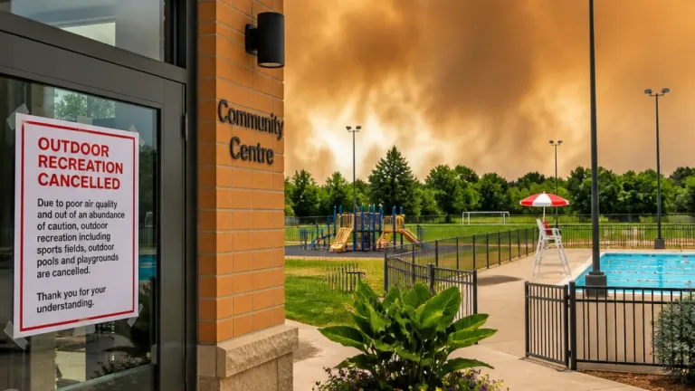 Oakville cancels outdoor recreation July 15–16 as wildfire smoke triggers air-quality warning