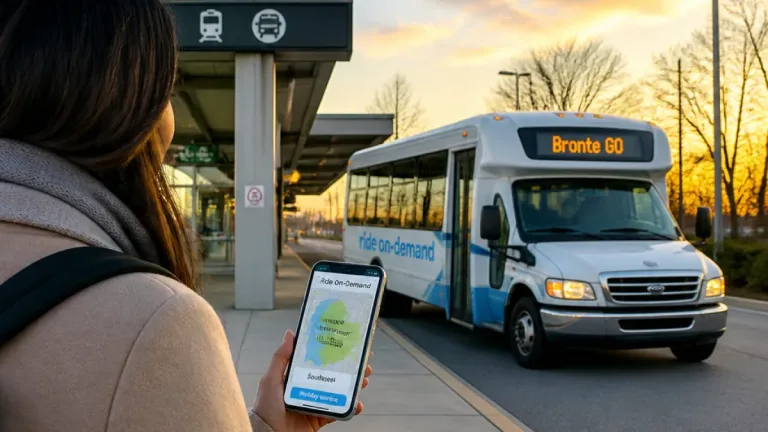 Oakville expands Ride On-Demand with Bronte GO link, longer hours and holiday service
