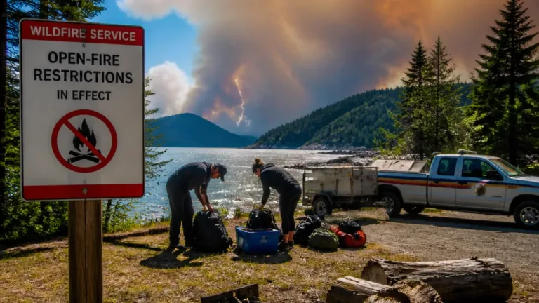Open-fire and campfire prohibitions rolled out across parts of B.C. as dry lightning looms