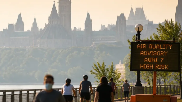 Ottawa to see smoky skies today as wildfire smoke returns, air quality advisory in effect
