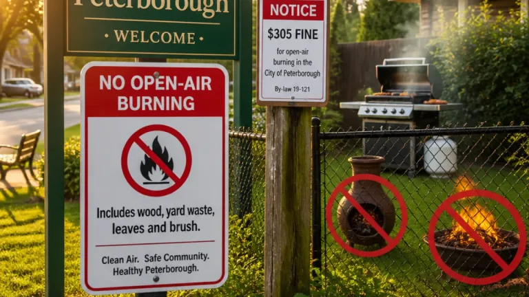 Peterborough reminds residents: open-air burning banned within city limits