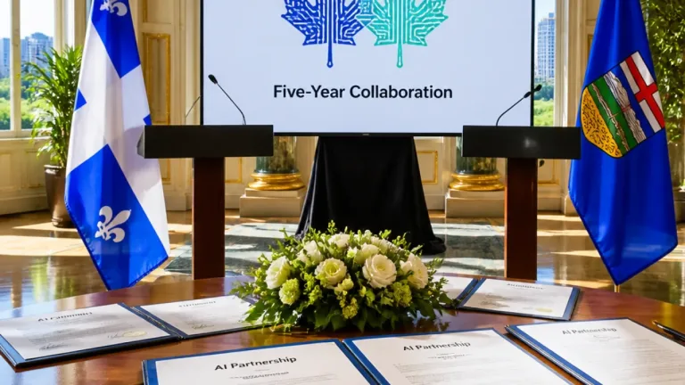 Quebec and Alberta formalize five-year AI partnership for public administration